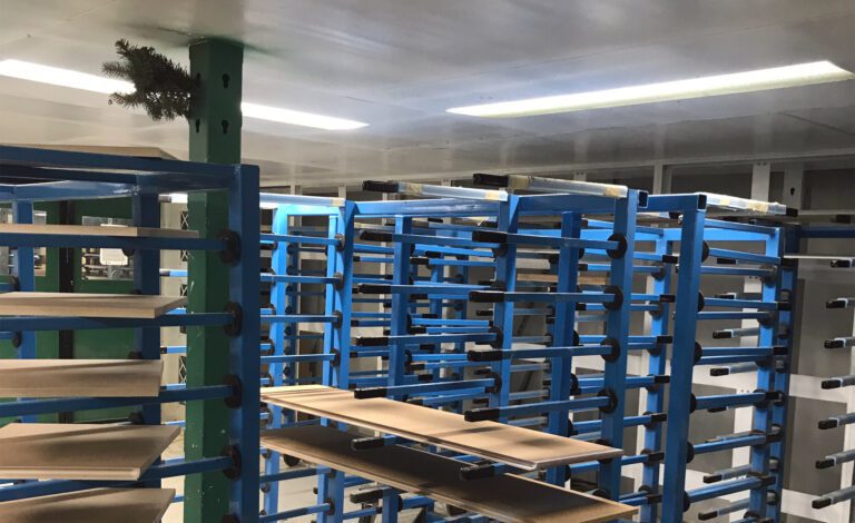 multi tech LED Lighting in a manufacturing building