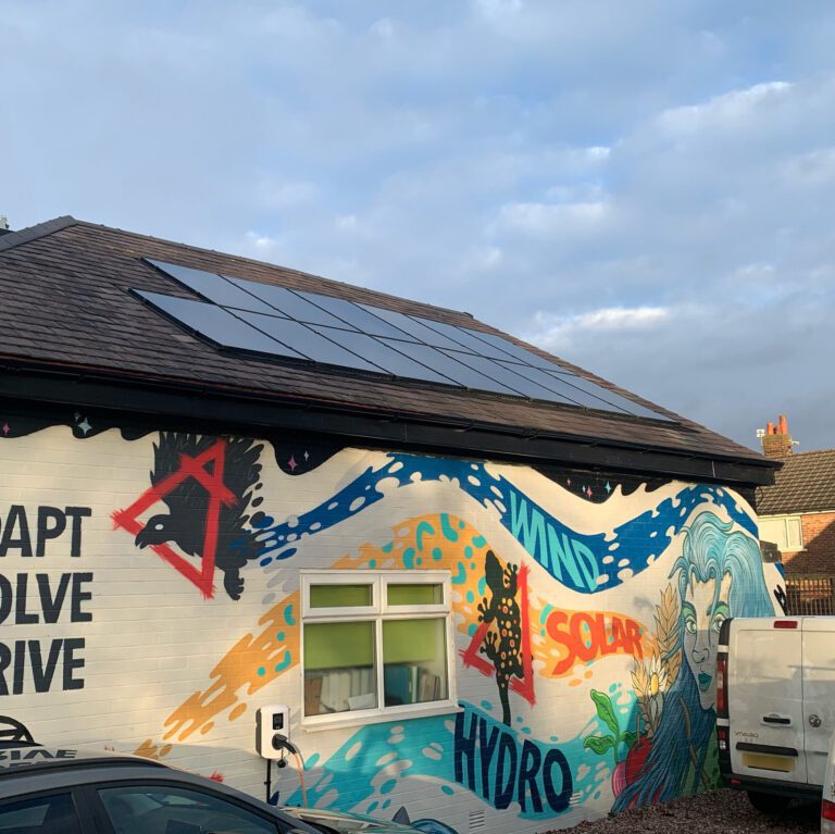 Solar PV installed on a commercial building