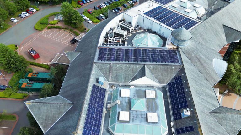Commercial solar panel installation for Zen Internet in Rochdale