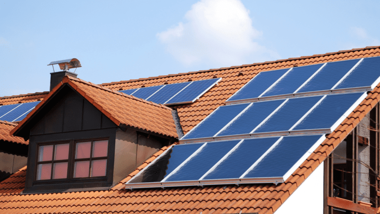 solar panels on residential property