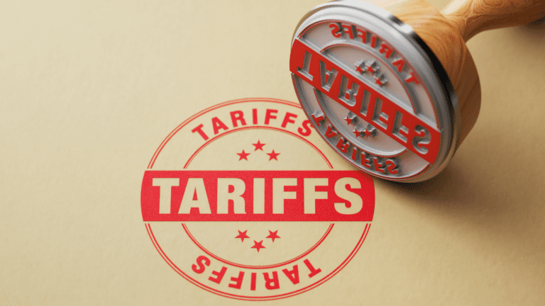 stamping tarrifs onto paper