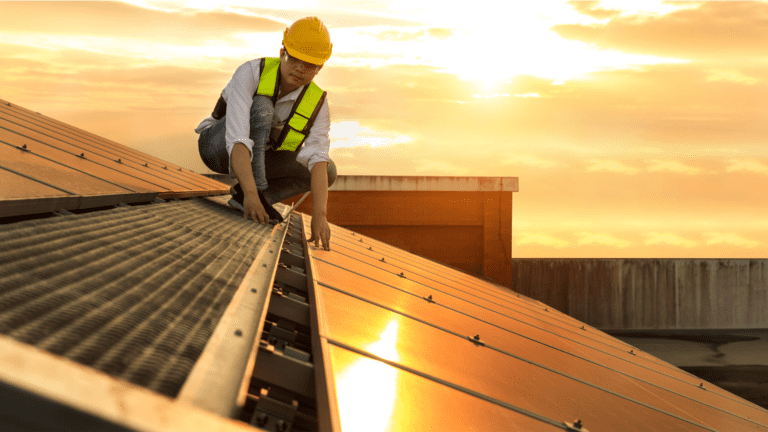 solar panel rooftop installation