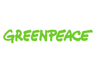 A color green Greenpeace logo.