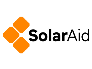 A mix of orange and black Solar Aid logo.