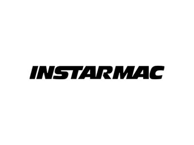 INSTARMAC" in bold, black, all-caps italics on a white background.
