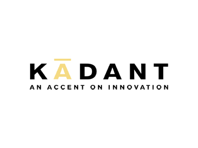 Logo: "KADANT" bold black with yellow bar above "A", tagline "AN ACCENT ON INNOVATION" below.