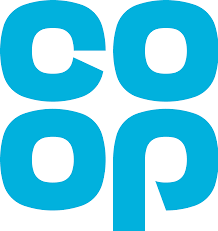 Blue Co-op logo: "coop" in lowercase, rounded font, stacked in a square layout.