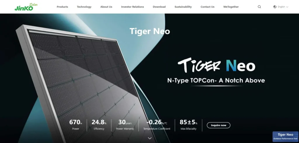 Jinko Tiger Neo 78HL4
