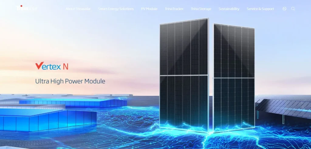 Trina Solar homepage