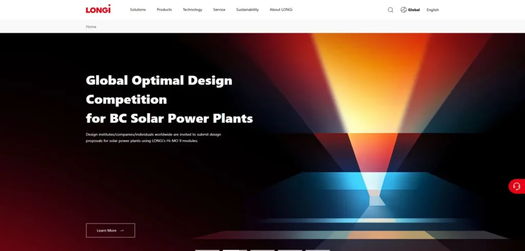 LONGi homepage