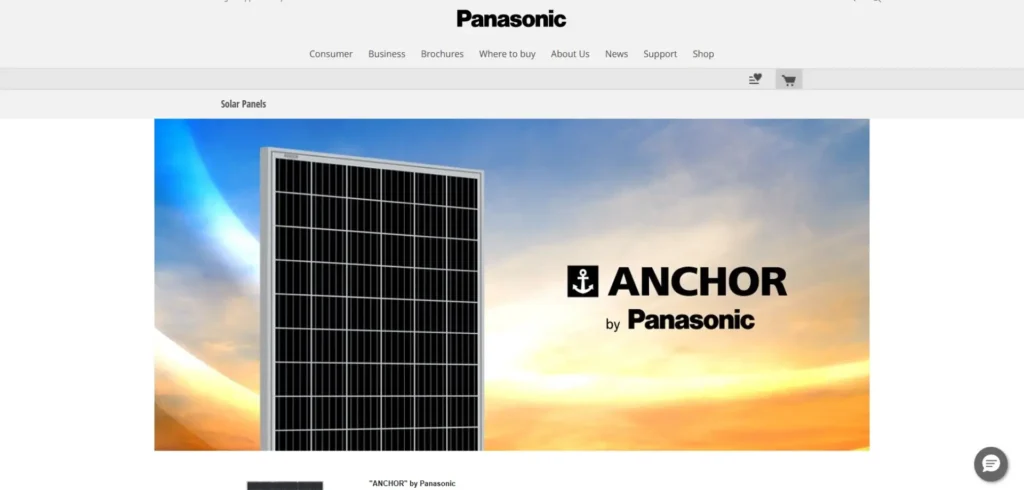 Panasonic solar homepage