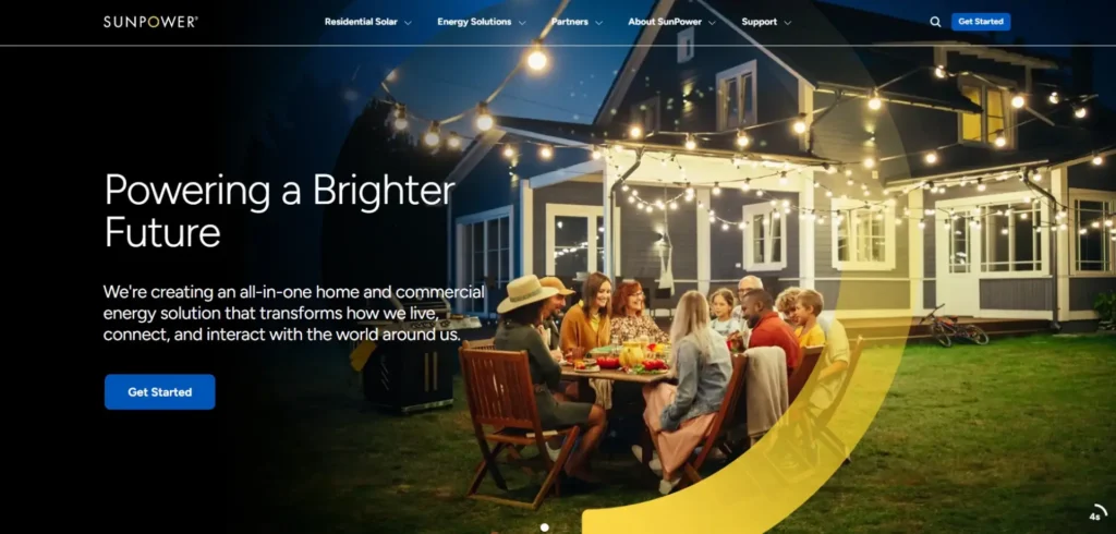 Sunpower homepage