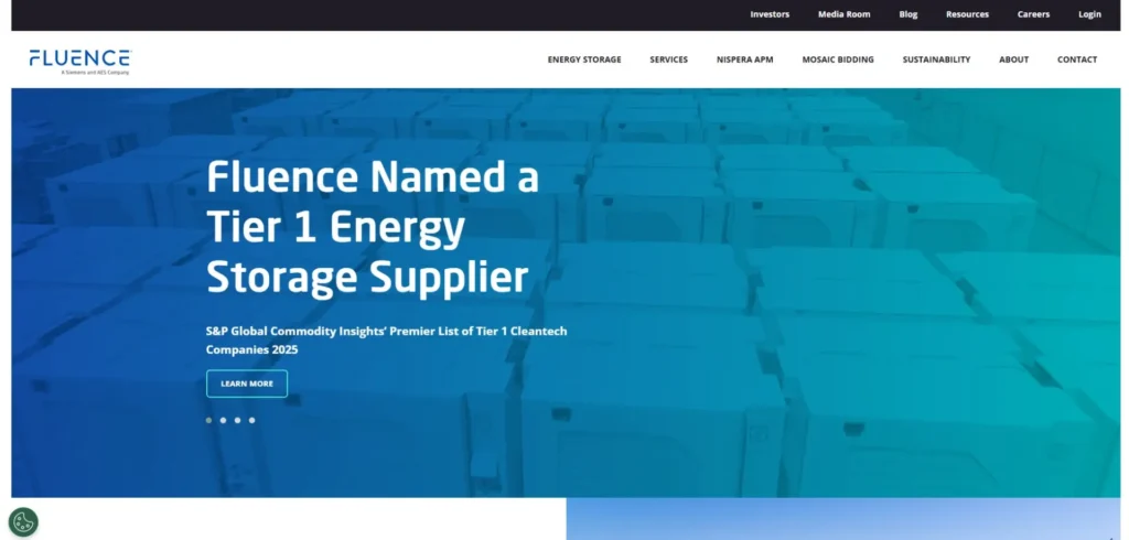 Fluence Energy homepage