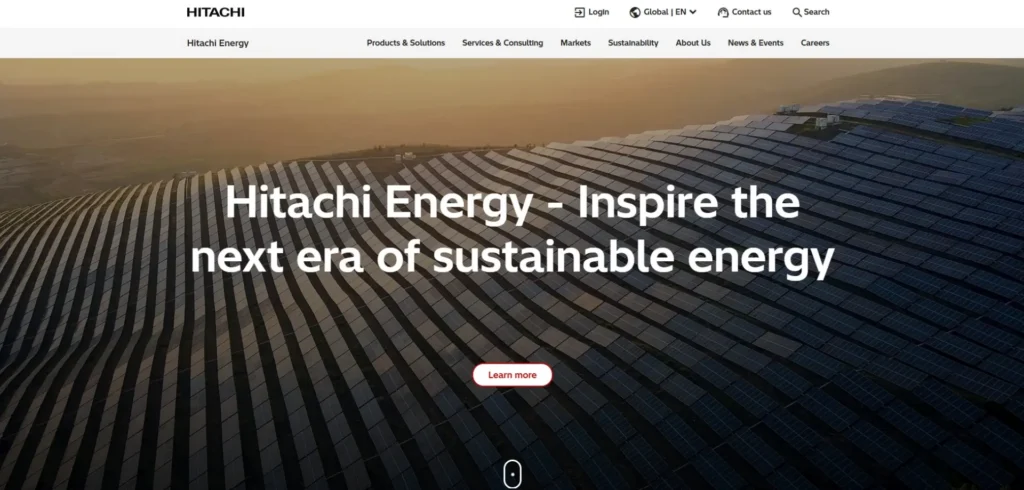 Hitachi Energy homepage