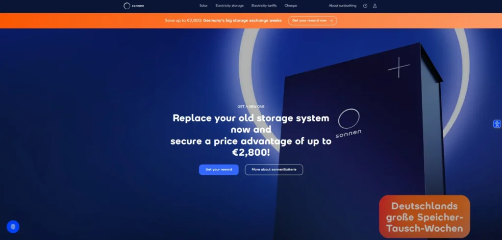 Sonnen homepage