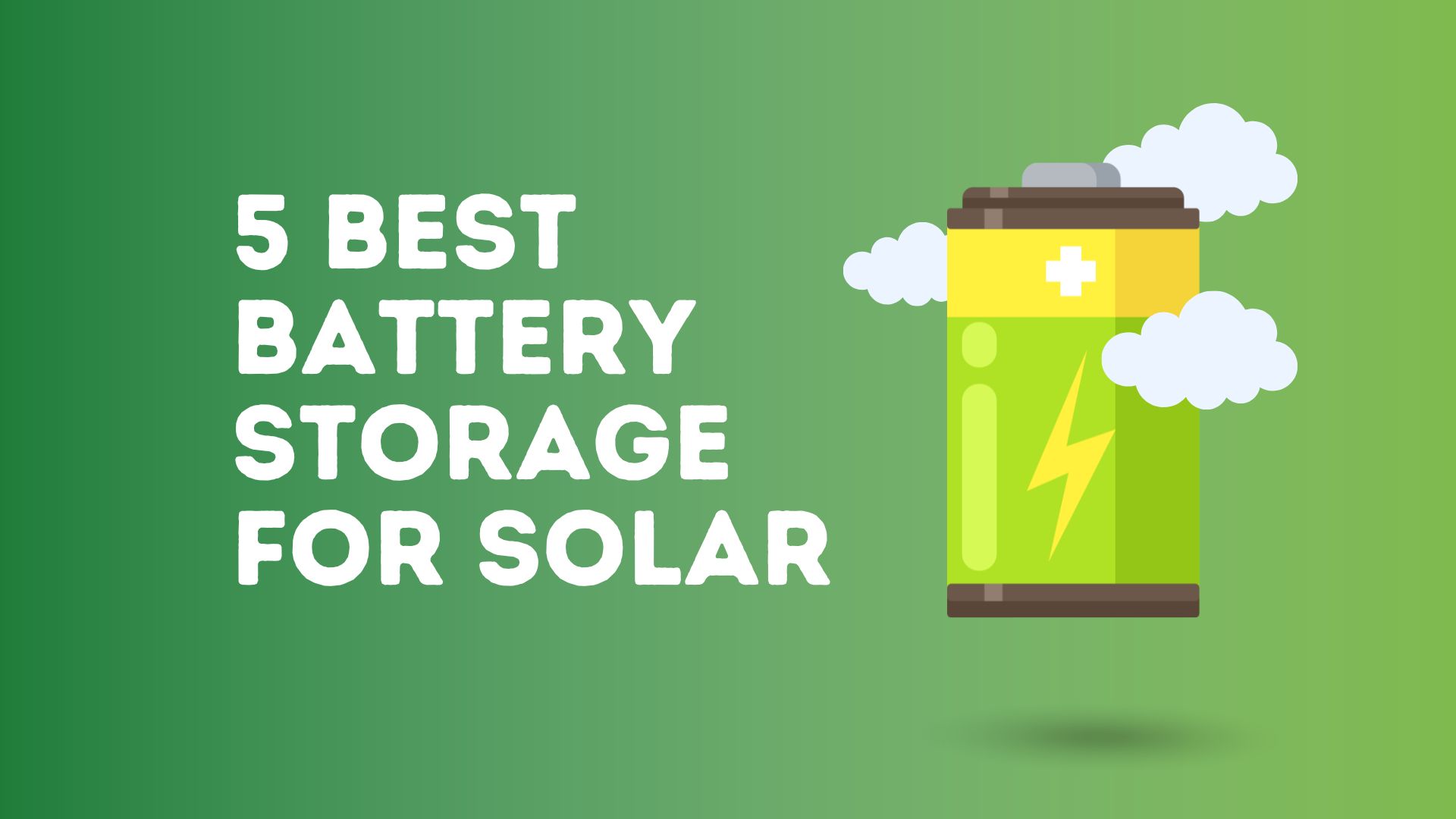 battery storage for solar