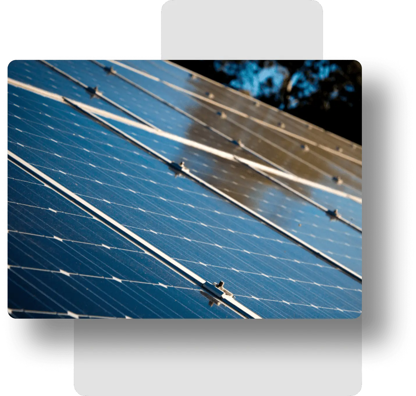 Innovative solar energy technology with photovoltaic cells.